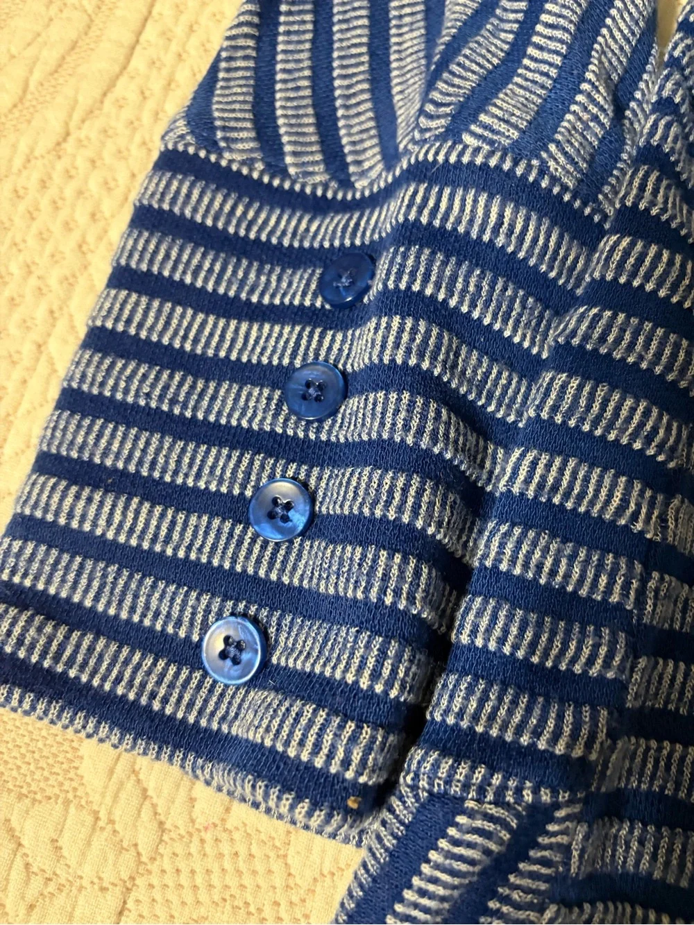 EUC Westbound Blue Striped Women's Knit top Large casual